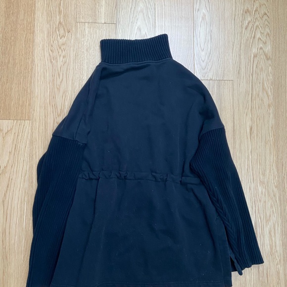 Varley Cotswold Longline Zip-Through Sweat Cardigan jacket black small - Picture 3 of 4